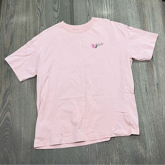 NWOT Converse Chuck Taylor Mountain Graphic T-Shirt Crewneck Light Pink Small - Picture 1 of 6